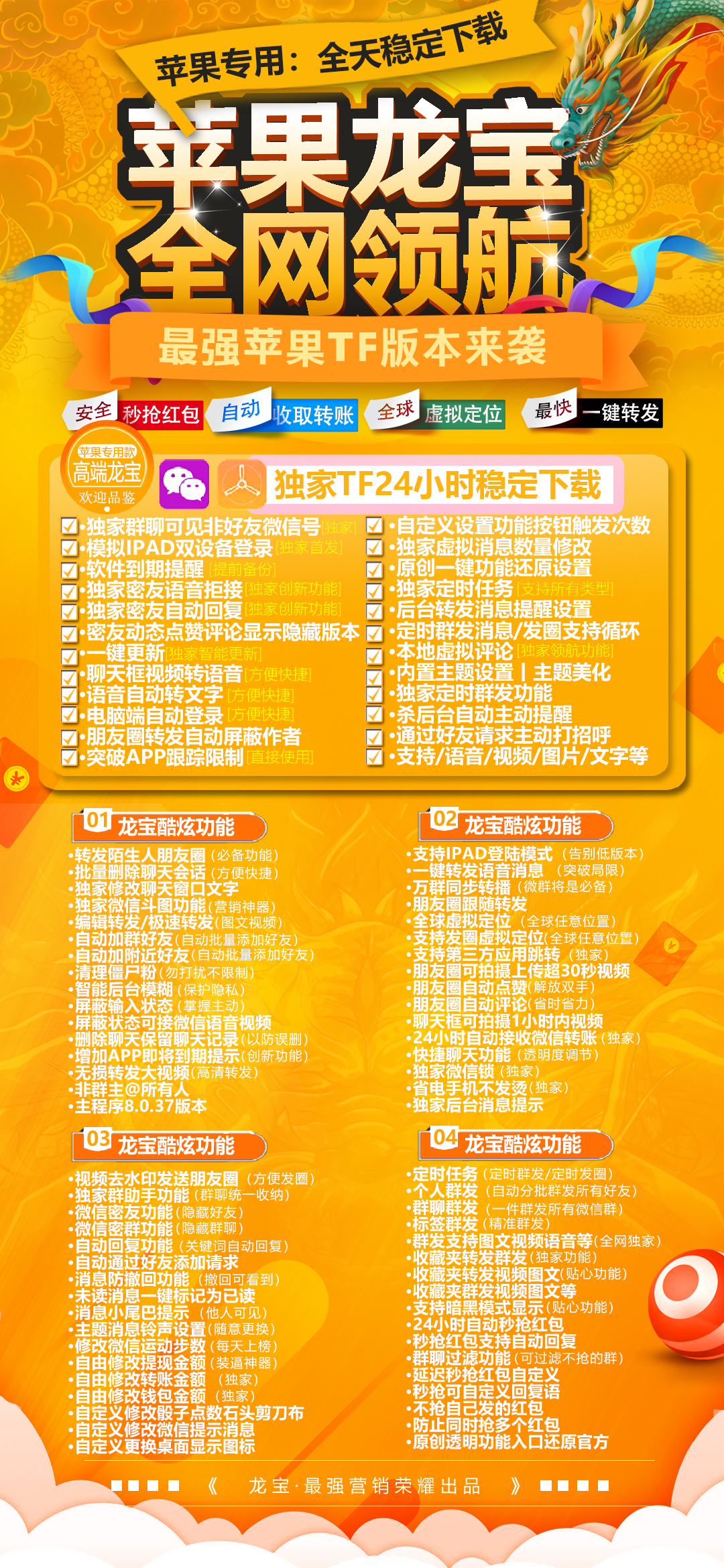 【苹果龙宝激活码】苹果最强TF转发软件万群同步转播插图